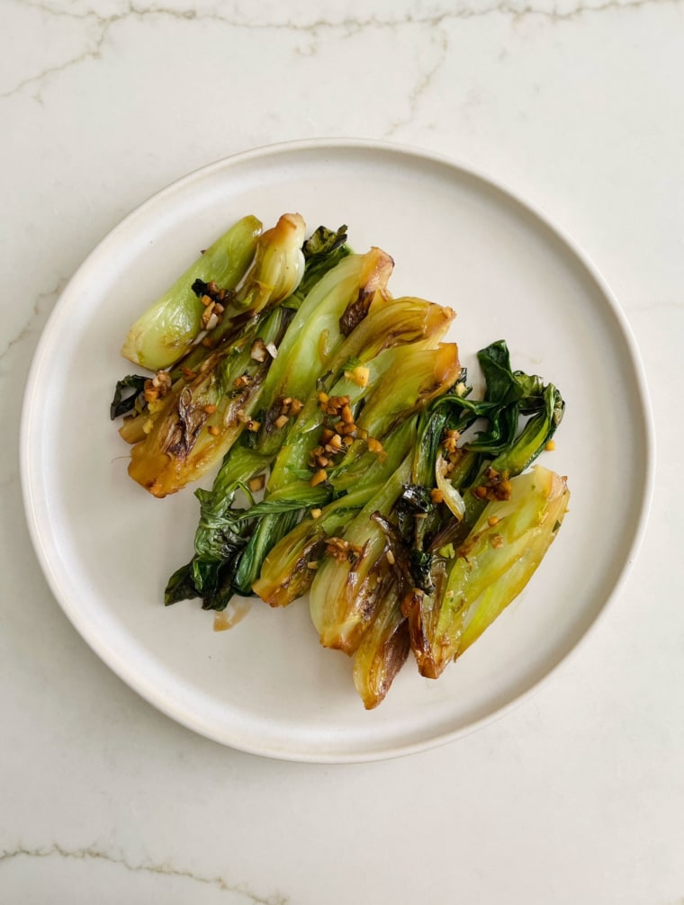 Garlic Ginger Baby Bok Choy.